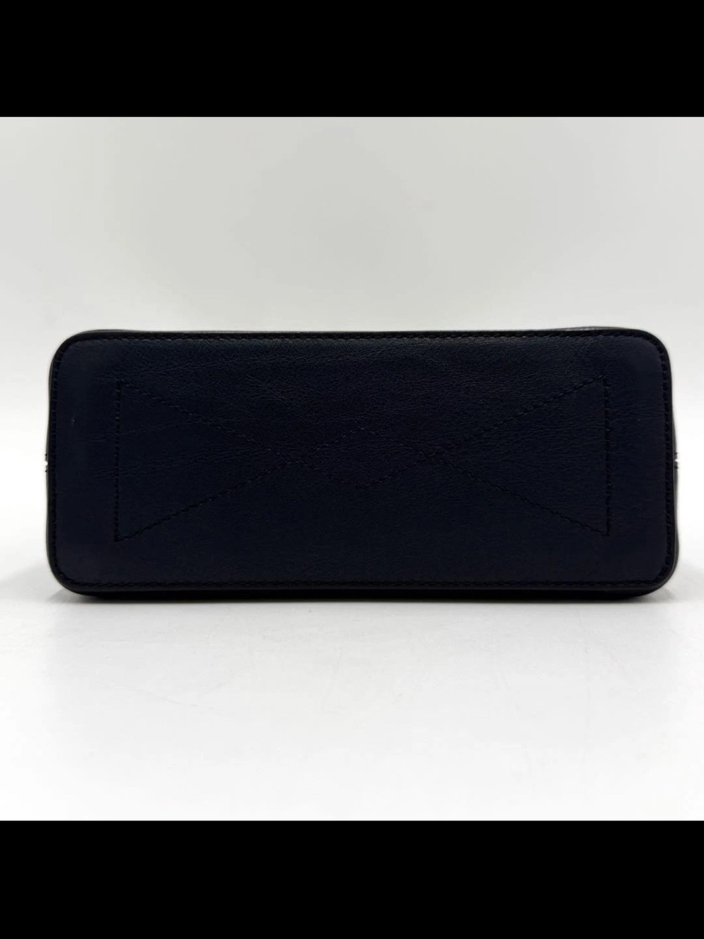Mulberry Navy Leather Satchel with Green Snake-Print Flap & Raspberry Handle - Picture 6 of 16